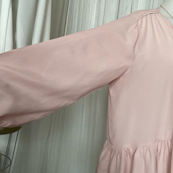 REDUCED! Lucky Brand, bohemian peasant blouse/tunic high/low, velvet trims. - Picture 16 of 17